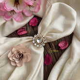 Vriksham Mossanite Stone Floral Shape Finger Ring-VV1987